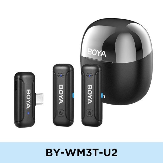 Boya BY-WM3T-U2 Mini Micrófono Inalámbrico 2.4ghz Omnidireccional Android USB-C