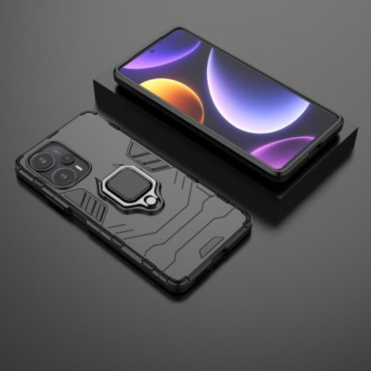 Funda Magnética Con Anillo Para Móvil Xiaomi Poco F5 5g Negro