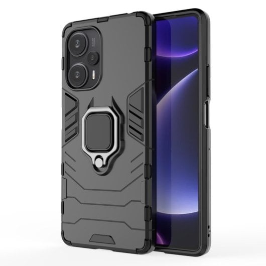 Funda Magnética Con Anillo Para Móvil Xiaomi Poco F5 5g Negro