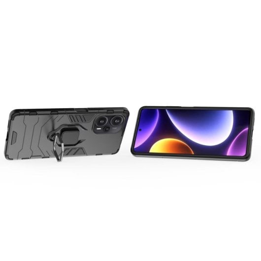 Funda Magnética Con Anillo Para Móvil Xiaomi Poco F5 5g Negro
