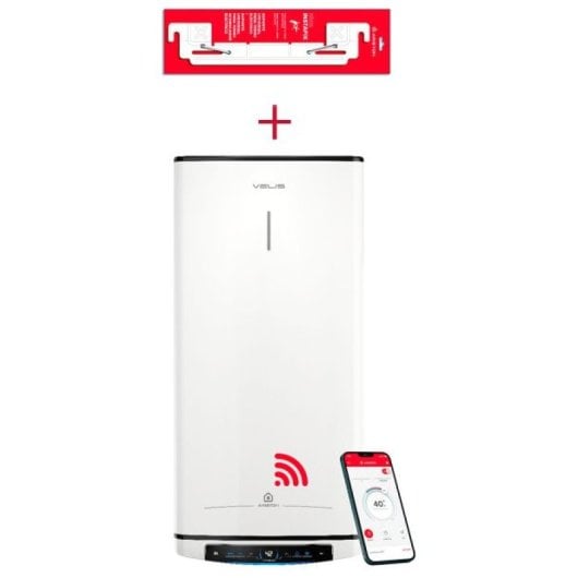 Ariston Velis Pro Wifi Termo Eléctrico Inteligente 30L Clase A + Soporte de Pared Instafix