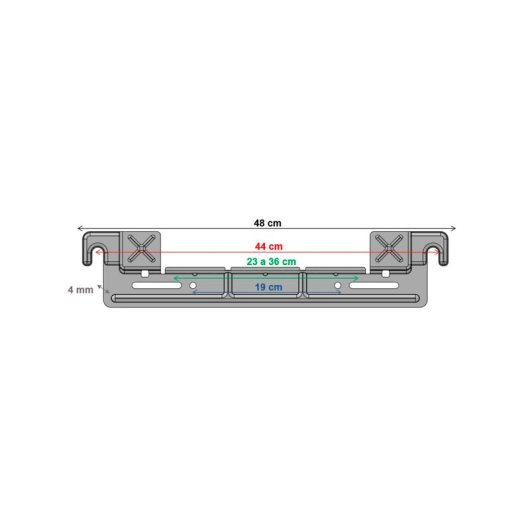 Support universel Ariston Instafix pour chauffe-eau 50-100L mural blanc