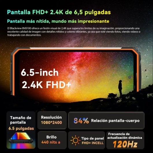 Blackview BV8100 8/256GB Negro Libre