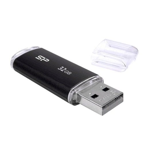 Unidade flash USB Silicon Power Ultima U02 32GB USB 2.0 Preto