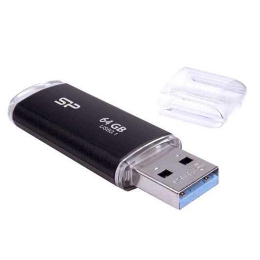 USB-Stick Silicon Power Blaze B02 64GB USB 3.2 Gen1 Schwarz Kappe