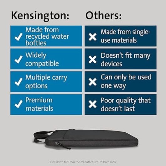 Custodia verticale per laptop ecologica Kensington per laptop fino a 14" nera