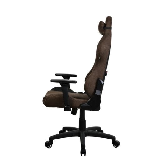 Chaise gaming Arozzi Torretta SuperSoft marron accoudoirs 3D cadre métallique