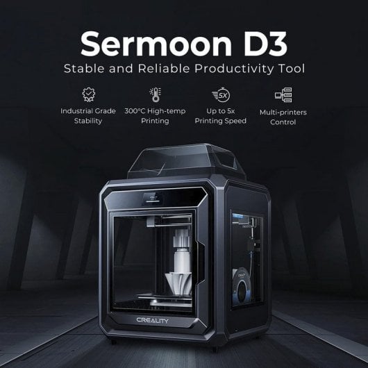 Creality Sermoon D3 Impresora 3D de Alta Estabilidad Industrial
