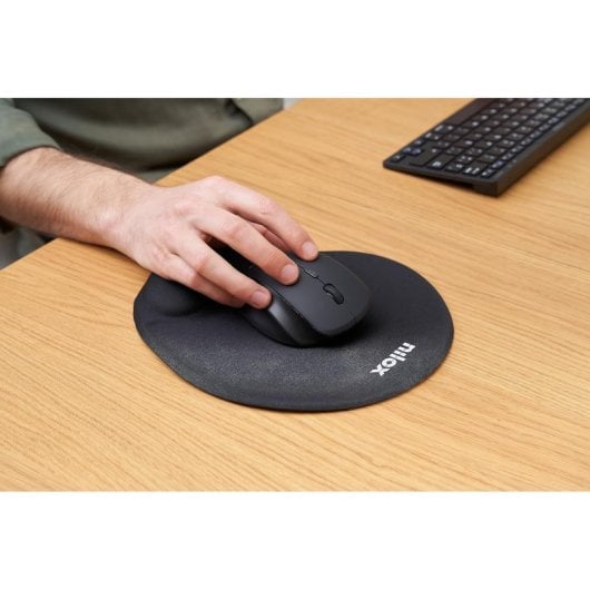 Nilox NXMPE01 Alfombrilla Ergonómica Negra