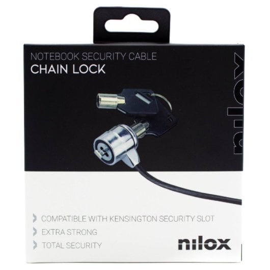 Nilox Cadeado de Segurança com Chave para K-Slot 1.8m