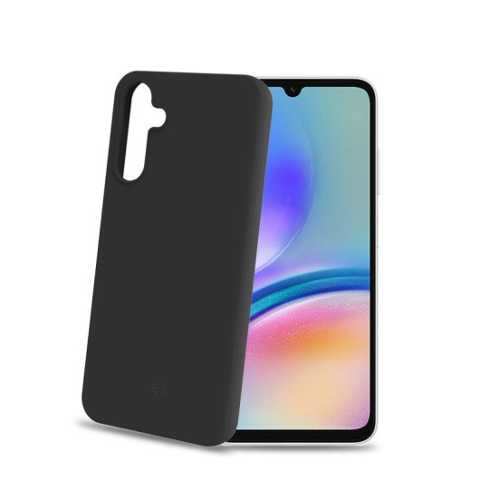 Custodia Celly Cromo Nera per Samsung Galaxy A05s