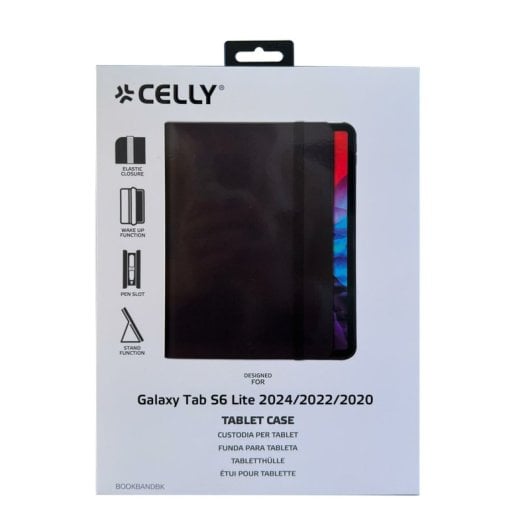 Celly Schwarze Hülle für Samsung Galaxy Tab S6 LITE 2024/22/20