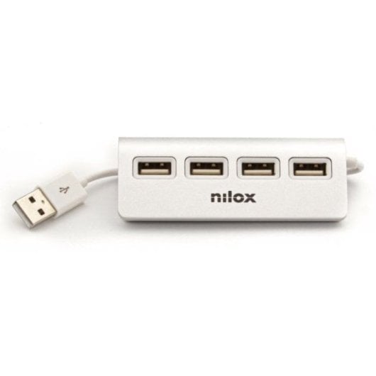 Hub USB Nilox NXHUB04ALU2 Blanc