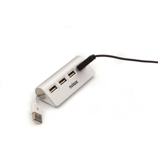 Hub USB Nilox NXHUB04ALU2 Blanc