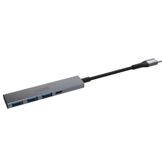 Hub USB-C Nilox NXHUBUSBC02 Noir