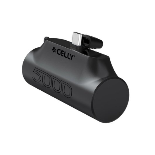 Celly 5000 BK PowerBank Compacta USB-C 5000 mAh Negro