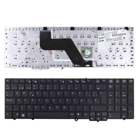 Teclado Portátil HP EliteBook 8540W Negro Con Pointstick