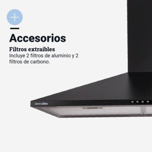 Universal Blue Everest 6090B Exaustor Piramidal 90cm C Preto