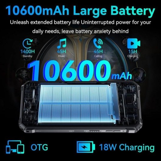 Oukitel WP36 4G 8GB 128GB 6.52" Noir