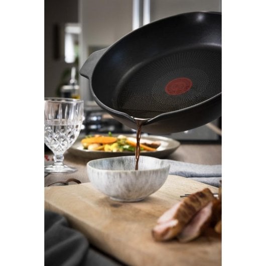 Tefal E2490644 Gusseisen-Pfanne 28 cm Schwarz Antihaft Induktion