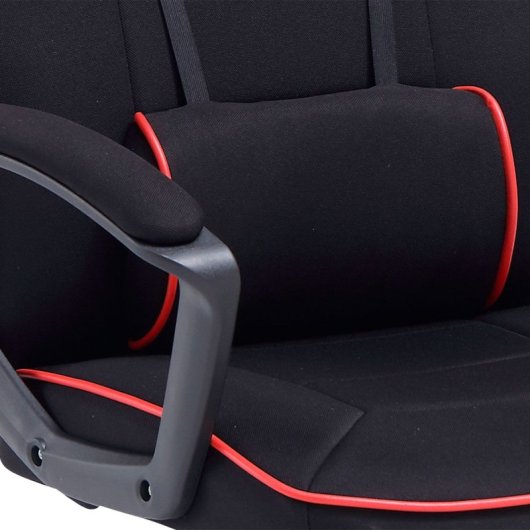 Adec Silla Gaming Neo Advance Tejido Tapizado Altura Regulable Negro/rojo 115-125x70x70 Cm