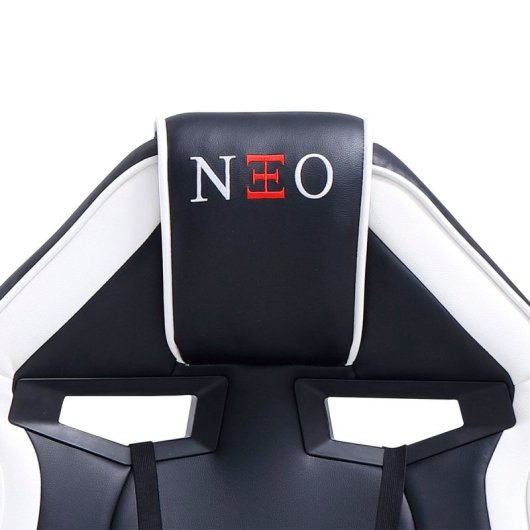 Adec Silla Gaming Neo Advance Tejido Tapizado Altura Regulable Negro/blanco 115-125x70x70 Cm