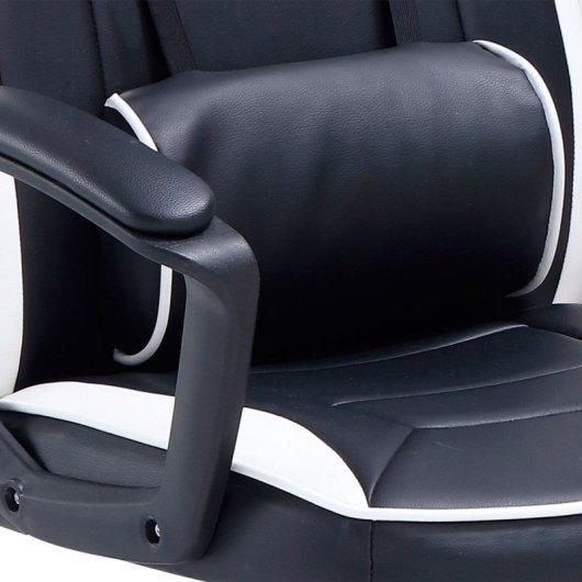 Adec Silla Gaming Neo Advance Tejido Tapizado Altura Regulable Negro/blanco 115-125x70x70 Cm