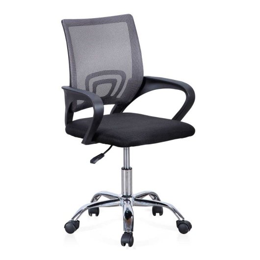 Adec Vita Cadeira de Estudo Giratória com Altura Regulável 90-102x60x60cm Preta/Cinzenta