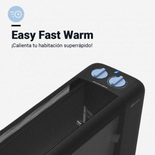 Radiador de Mica Universal Blue INKA 4020B 1500W Preto