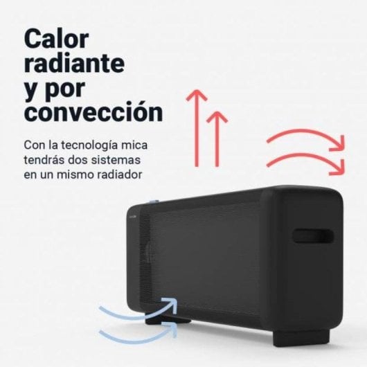 Radiador de Mica Universal Blue INKA 4020B 1500W Preto
