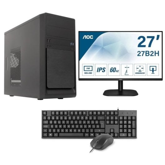Epical-Q Pack Soho10 Intel Core i7-12700/32GB/1TB SSD + Monitor 27" + Teclado + Ratón