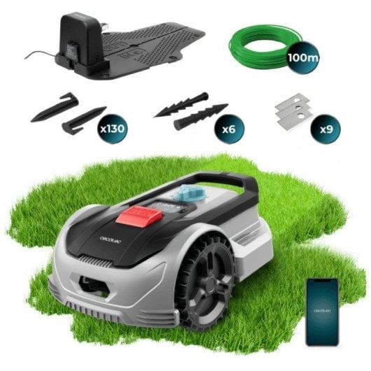 Cortador de Relva Cecotec Conga GrassHopper 500 Connected Robot Brushless 500 m² IPX5 APP