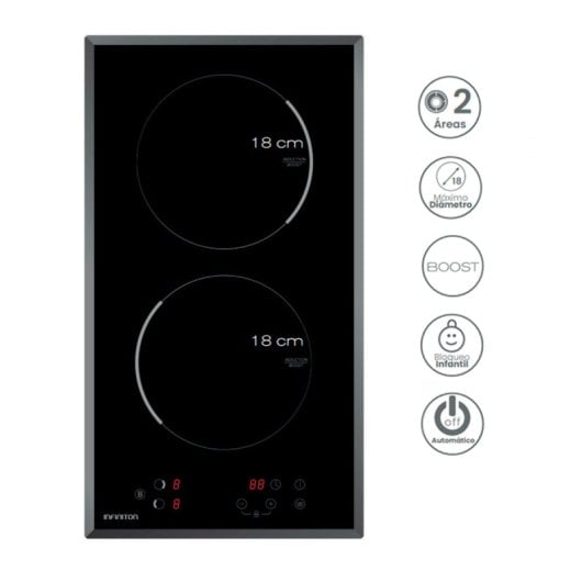 Infiniton IND-230N Placa de Indução 2 Zonas 30cm