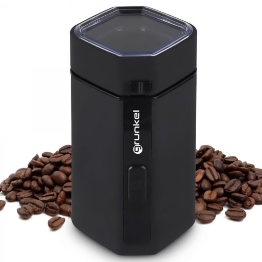 Grunkel MO-150R Molinillo Eléctrico de Cafe 150W con 50g de capacidad Negro