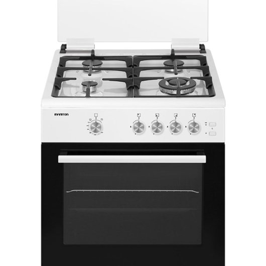 Infiniton CC60BLE Cocina de Gas 4 Zonas + Horno 55L Blanco