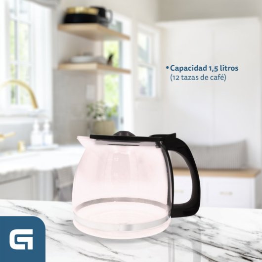 Grunekl CAF-NAROMA Cafetera de Goteo 1.5L 800W Negra