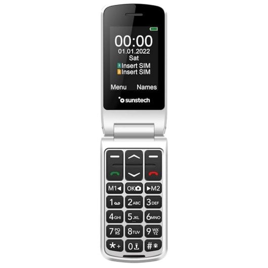 Sunstech CELT23BK Telemóvel Sénior com Botão SOS 2.4" Preto