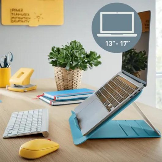 Supporto Portatile Leitz Ergo Cosy Reglabile Blu