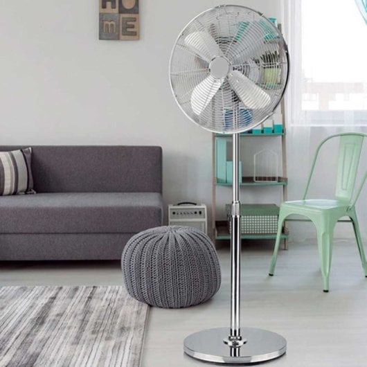 Infiniton IF-45M Ventilador de Pie 65W 3 Velocidades Acero Inoxidable