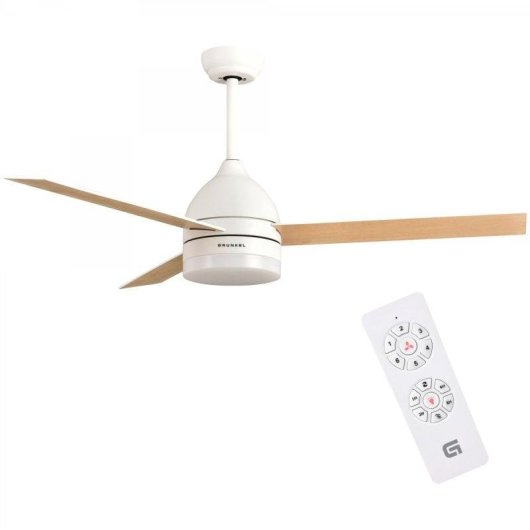 Ventoinha de Teto com Luz Grunkel SKYECO-52 25W 132cm 6 Velocidades Comando Temporizador