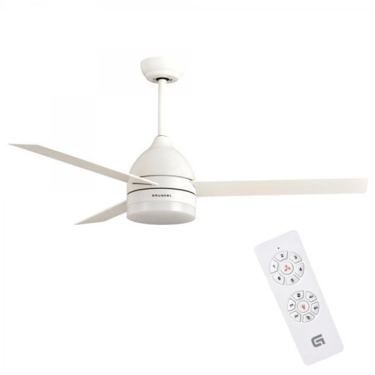 Ventoinha de Teto com Luz Grunkel SKYECO-52 25W 132cm 6 Velocidades Comando Temporizador