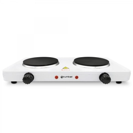 Grunkel EHP-215 Hornillo Eléctrico de 2 Zonas 1500W Blanco