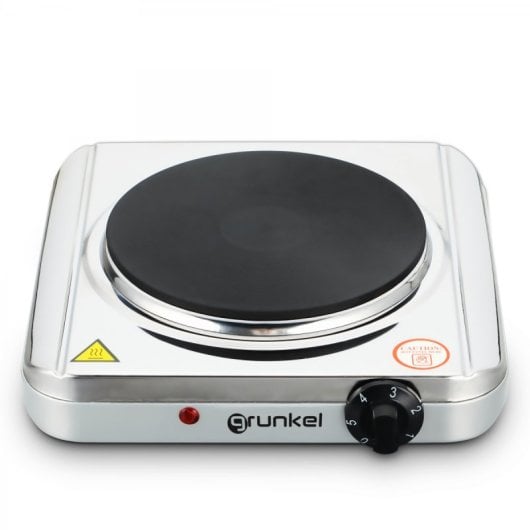 Grunkel EHP-118INOX Hornillo Eléctrico de 1 Zona 1500W Acero Inoxidable