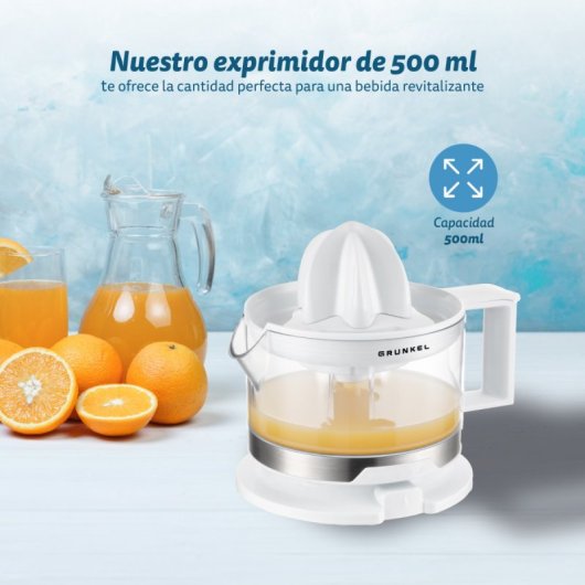 Grunkel XP-545BL Exprimidor de Cítricos 40W Blanco