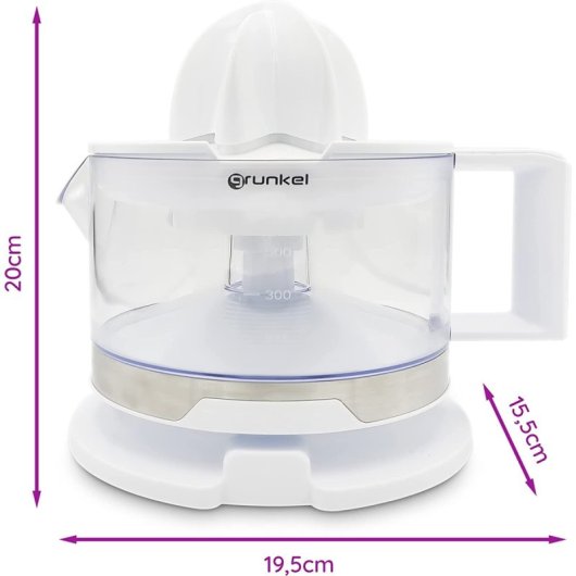 Grunkel XP-545BL Exprimidor de Cítricos 40W Blanco