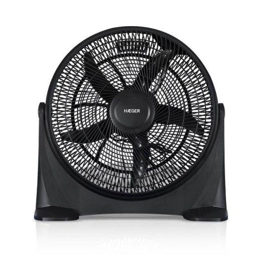 Ventoinha de Chão Industrial Haeger Hover Wind 90W 50cm 3 Velocidades Inclinação Silenciosa
