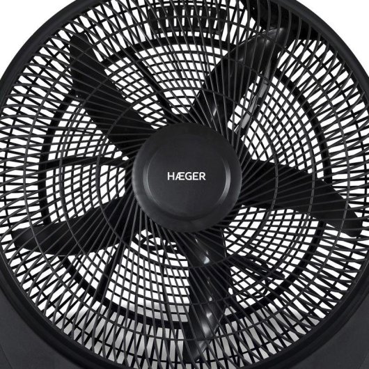 Ventoinha de Chão Industrial Haeger Hover Wind 90W 50cm 3 Velocidades Inclinação Silenciosa