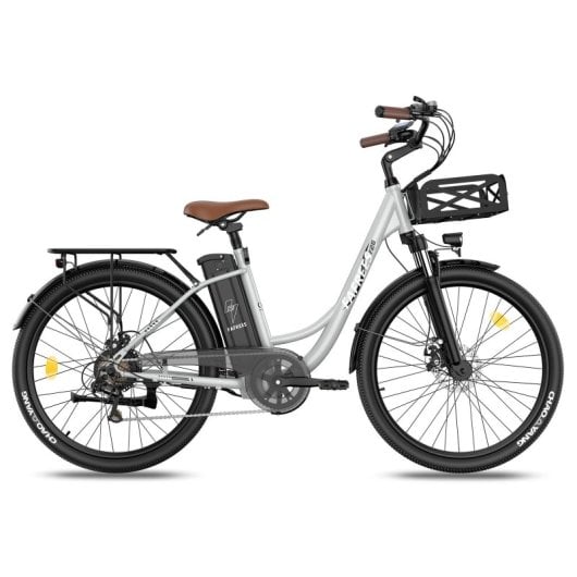 Fafrees F26 Langlebiges Elektrofahrrad 250W Motor 36V/20,3Ah Akku Reichweite 160km Grau