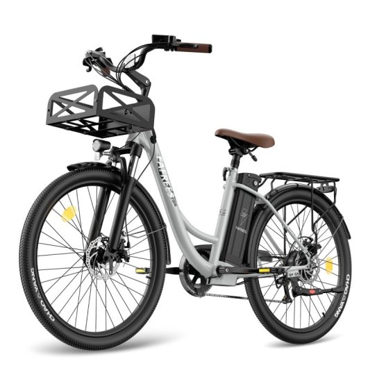 Fafrees F26 Langlebiges Elektrofahrrad 250W Motor 36V/20,3Ah Akku Reichweite 160km Grau