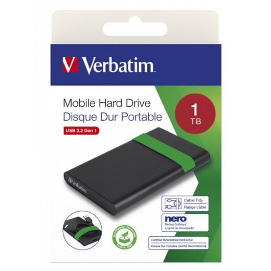 Disque dur externe Verbatim reconditionné 2,5" 1 To USB 3.2